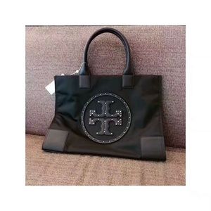 Black tory burch ella stud tote